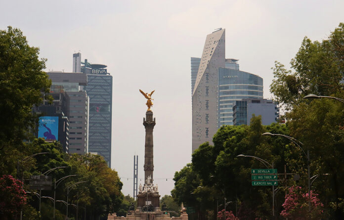 The Angel of Independence on Reforma Avenue in Mexico City