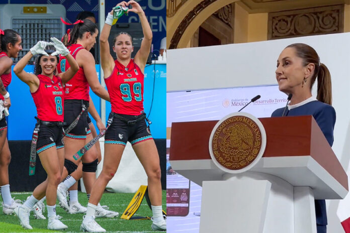 Sheinbaum congratulates Mexico's women flag football players