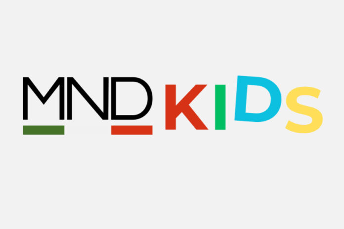 A banner reading MND kids