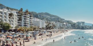 beachfront with buildings