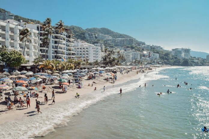 beachfront with buildings