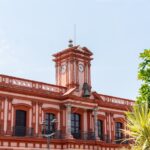 Colonial style govt building in Colima