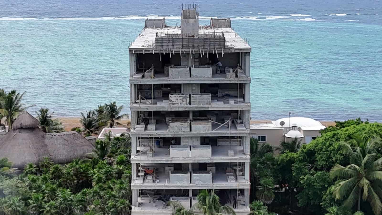 unfinished building