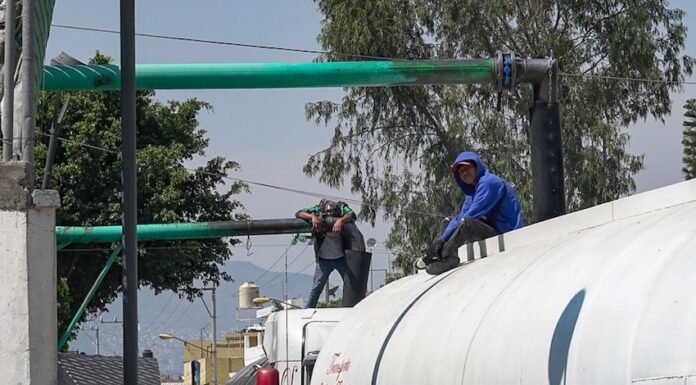 A water truck in Mexico