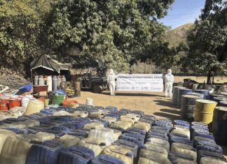 sacks of drugs