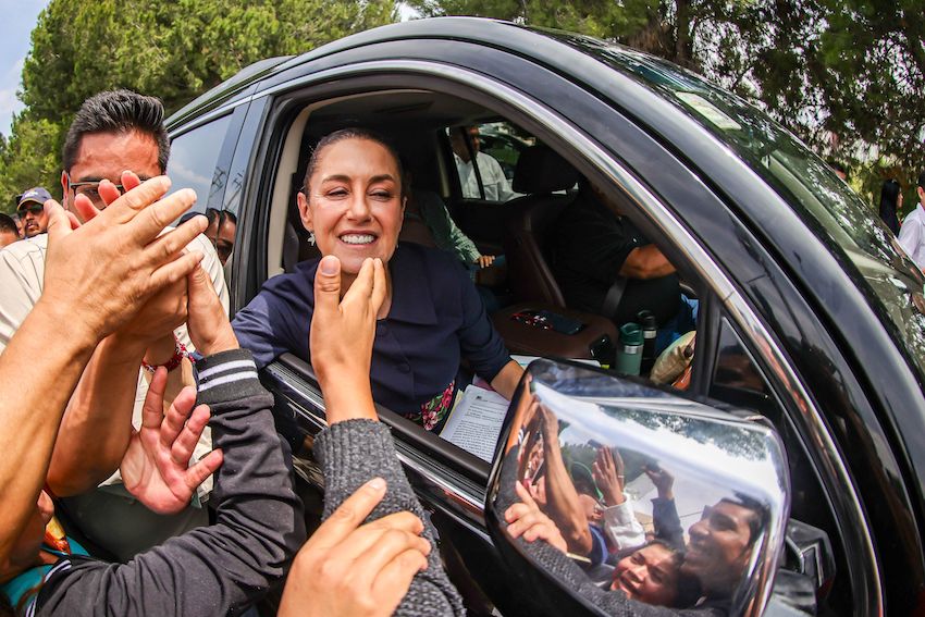 The president during a visit to Saltillo, Coahuila, over the weekend.