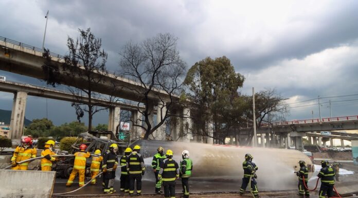 gas tanker after explosion