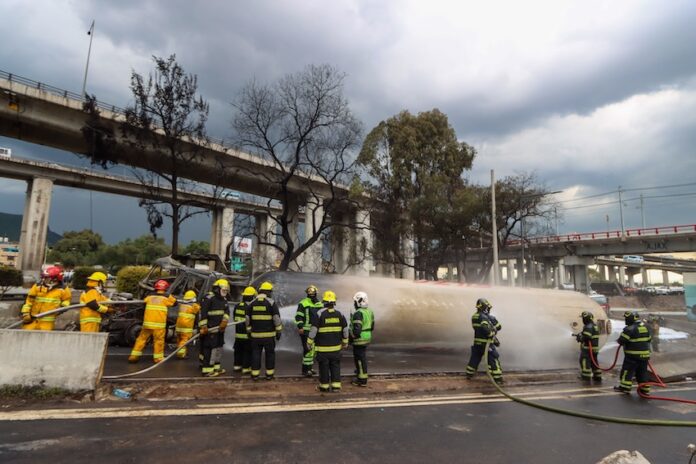 gas tanker after explosion