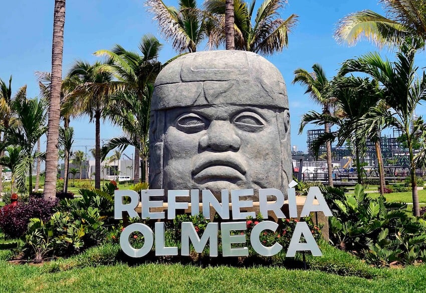 Olmeca refinery entrance