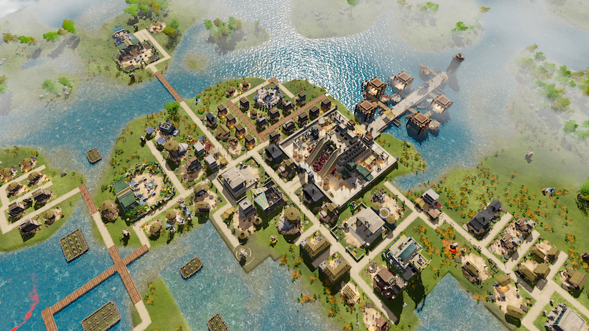 A screenshot of Tenochtitlán in Aztecs: The Last Sun