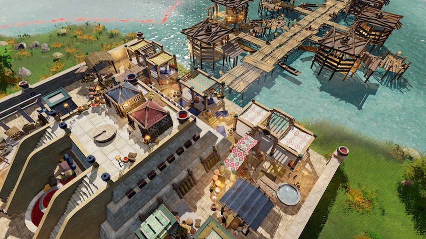 A screenshot of Tenochtitlán in Aztecs: The Last Sun