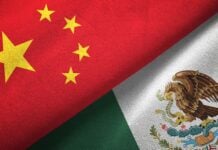 mex and China flags