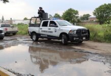 security truck in Michoacán