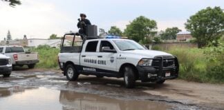 security truck in Michoacán