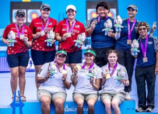 Mexico at the top of the podium at the 2025 World Archery Championship