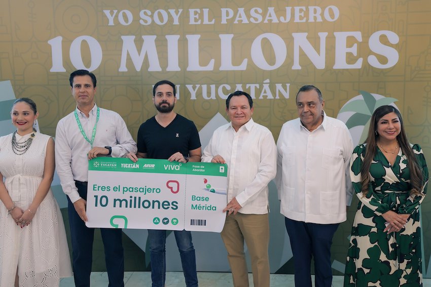 millionth passenger to Mérida International Airport