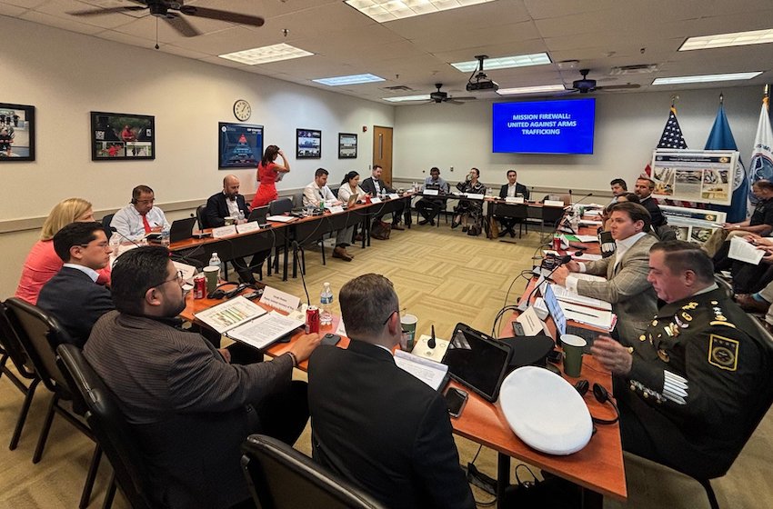 Representatives from six U.S. government agencies and their Mexican government counterparts attended the inaugural Mission Firewall meeting in McAllen, Texas, on Friday.