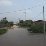 flooded neighborhood
