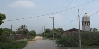 flooded neighborhood