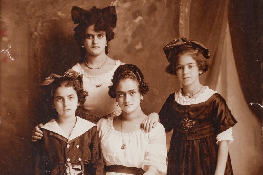 Frida Kahlo in a family portrait