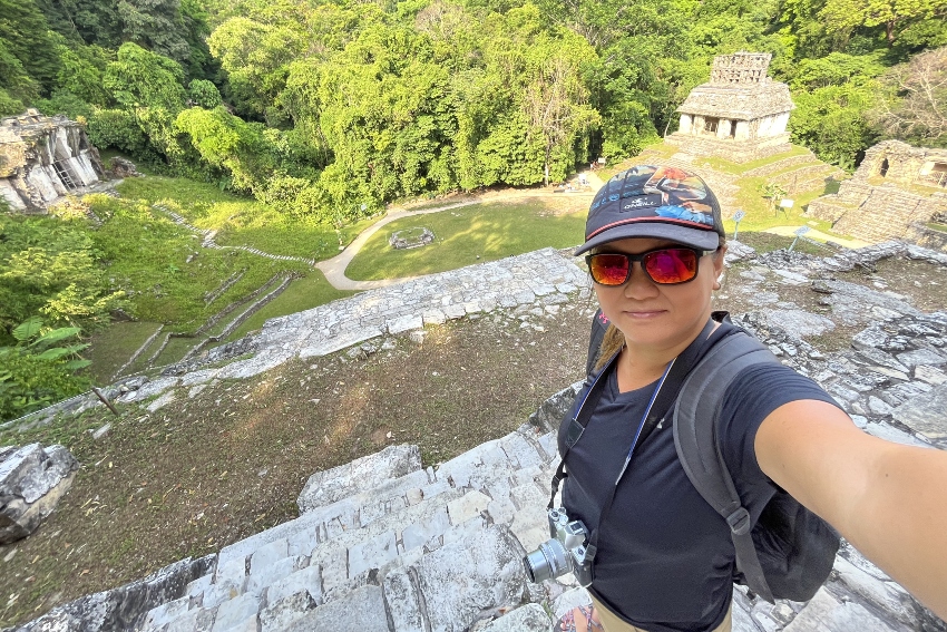 Nellie Huang at Palenque