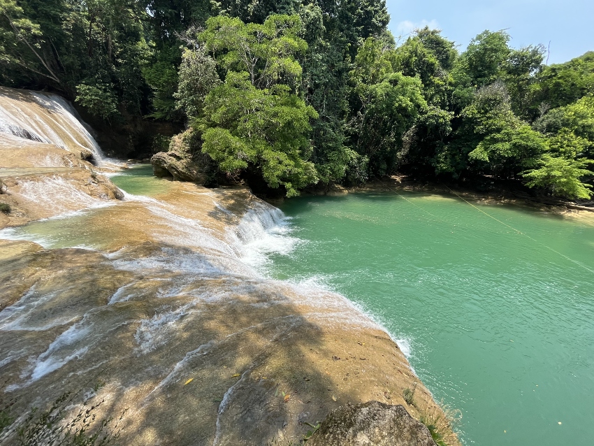 Waterfalls and natural pools at Palenque