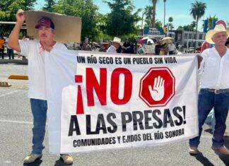 Dam protests in Sonora