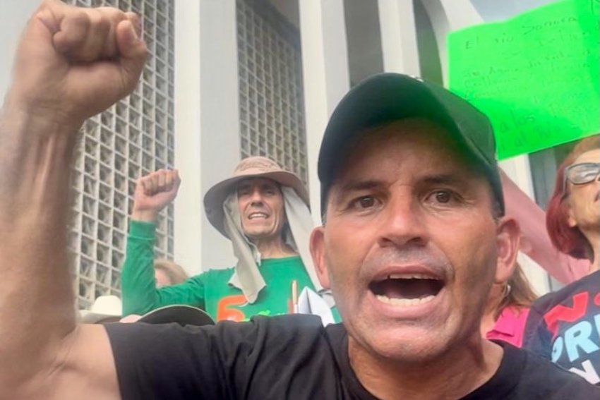 Protesters in Hermosillo