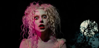 Lady Gaga dressed like a doll in Xochimilco's Island of the Dolls