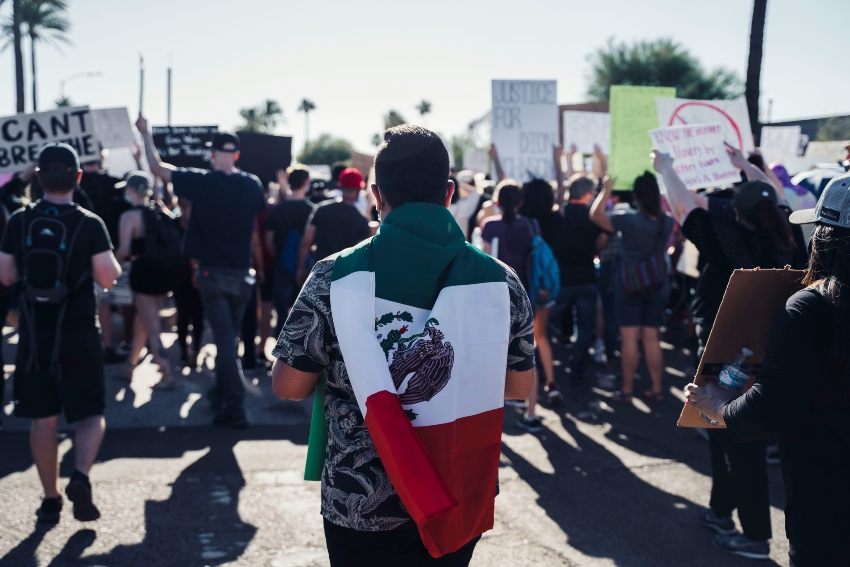 Mexican protest rally