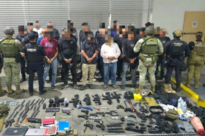 confiscated weapons