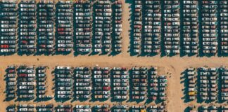 cars parked