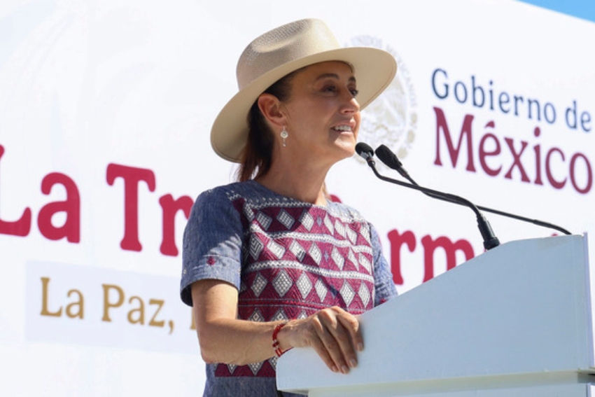 President Sheinbaum in La Paz, Baja California Sur
