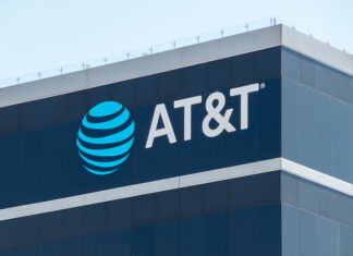 The facade of the AT&T building in Zapopan, Jalisco