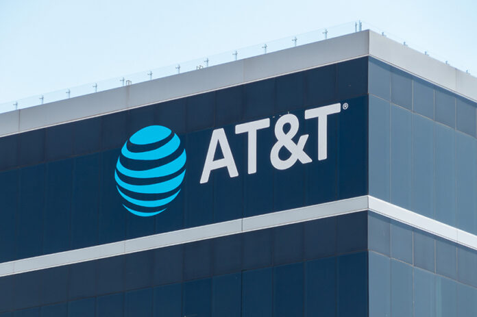 The facade of the AT&T building in Zapopan, Jalisco