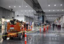 Construction in the Mexico City airport (AICM)