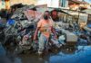 trash from floods