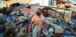 trash from floods