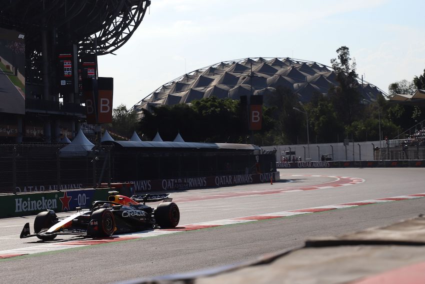 Max Verstappen, piloto de la escudería Red Bull, durante su participación en el Gran Premio de la Ciudad de México.