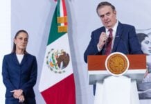 President Sheinbaum and Economy Minister Marcelo Ebrard.