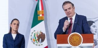 President Sheinbaum and Economy Minister Marcelo Ebrard.