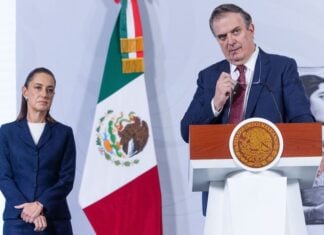 President Sheinbaum and Economy Minister Marcelo Ebrard.