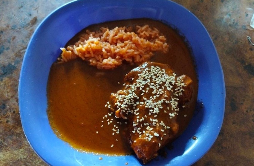 plate of Mexican food