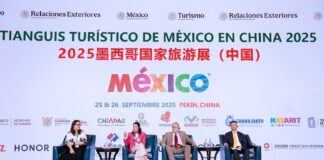 panel at tourism fair in china