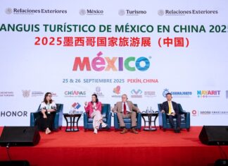 panel at tourism fair in china