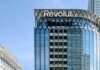 revolut logo on a building