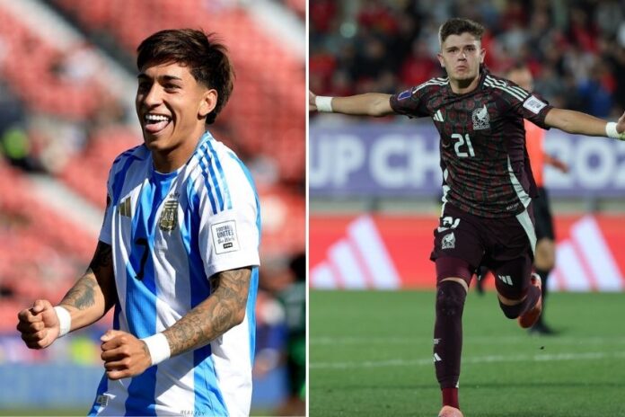 Mexico and Argentina sub20 teams