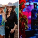 Singer Karol G poses for a photo with Casa Dragones' Bertha González Nieves