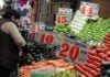 Inflation in Mexico eases to 3.63%, beating analysts’ predictions Vegetable prices displayed at a Mexican market