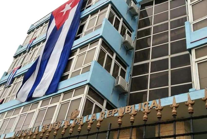 Facade of the Fiscalía General de la Republica Cuba